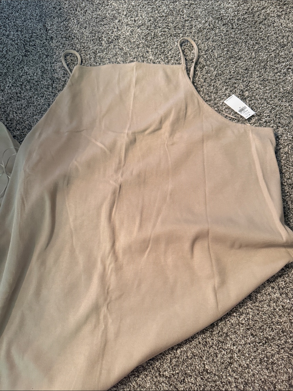 Old Navy Beige Midi Slip Dress